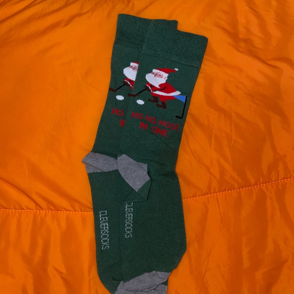 Funny Golf Christmas Socks
